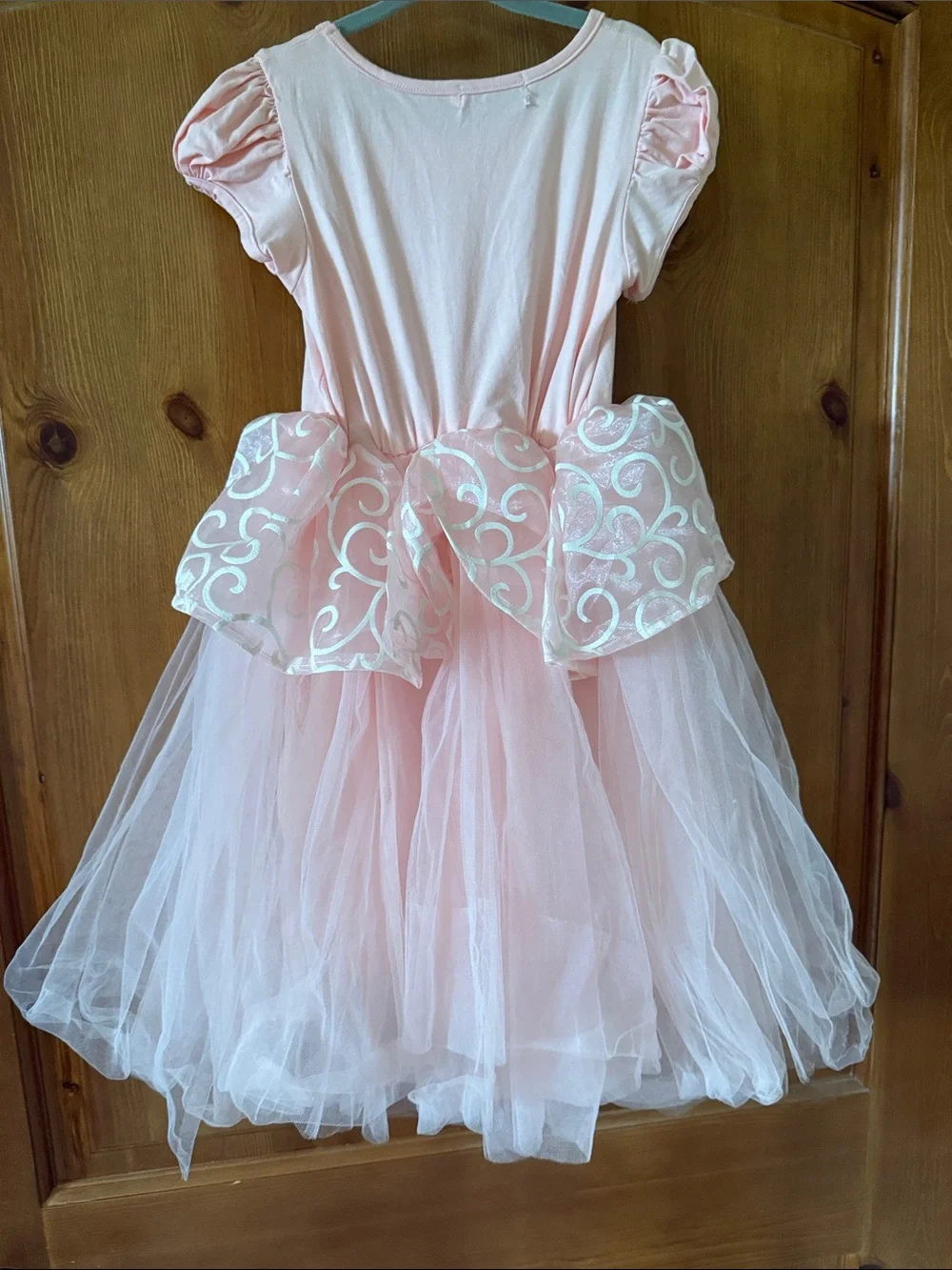 Girls Pink Princess Tulle Costume Dress
